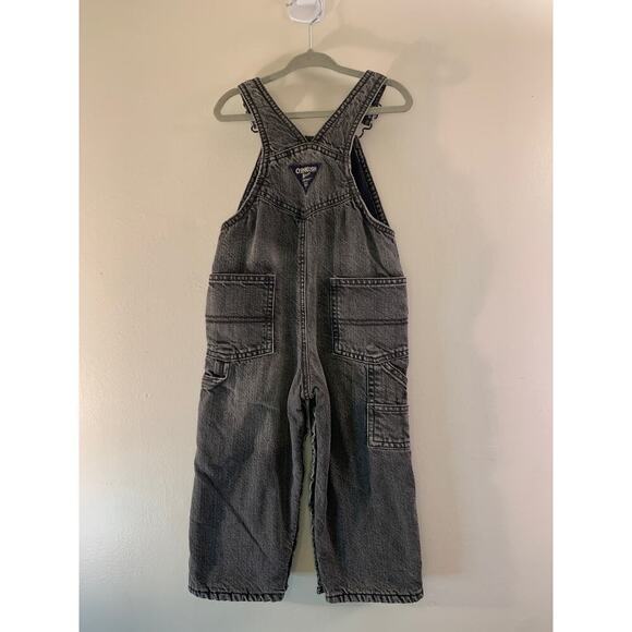 OSHKOSH B’GOSH Boy’s Fleece Lined Jean Bib Overalls / Size: 24 Months - Picture 12 of 15